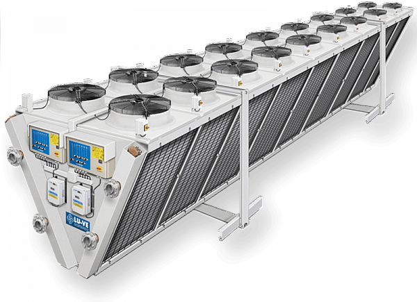 Сухие градирни EHLD с двойным рядом вентиляторов V-образные - фото - 1