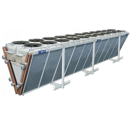 Сухая градирня LU-VE EHLDF 1246B 738 V-образная с&nbsp;двойным рядом вентиляторов - фото - 1