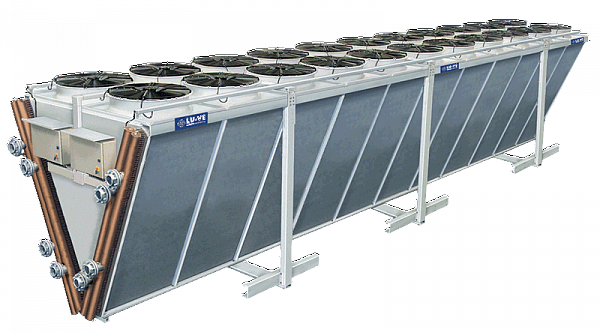 Сухая градирня LU-VE EHLDF 1286N 1229 V-образная с&nbsp;двойным рядом вентиляторов - фото - 1